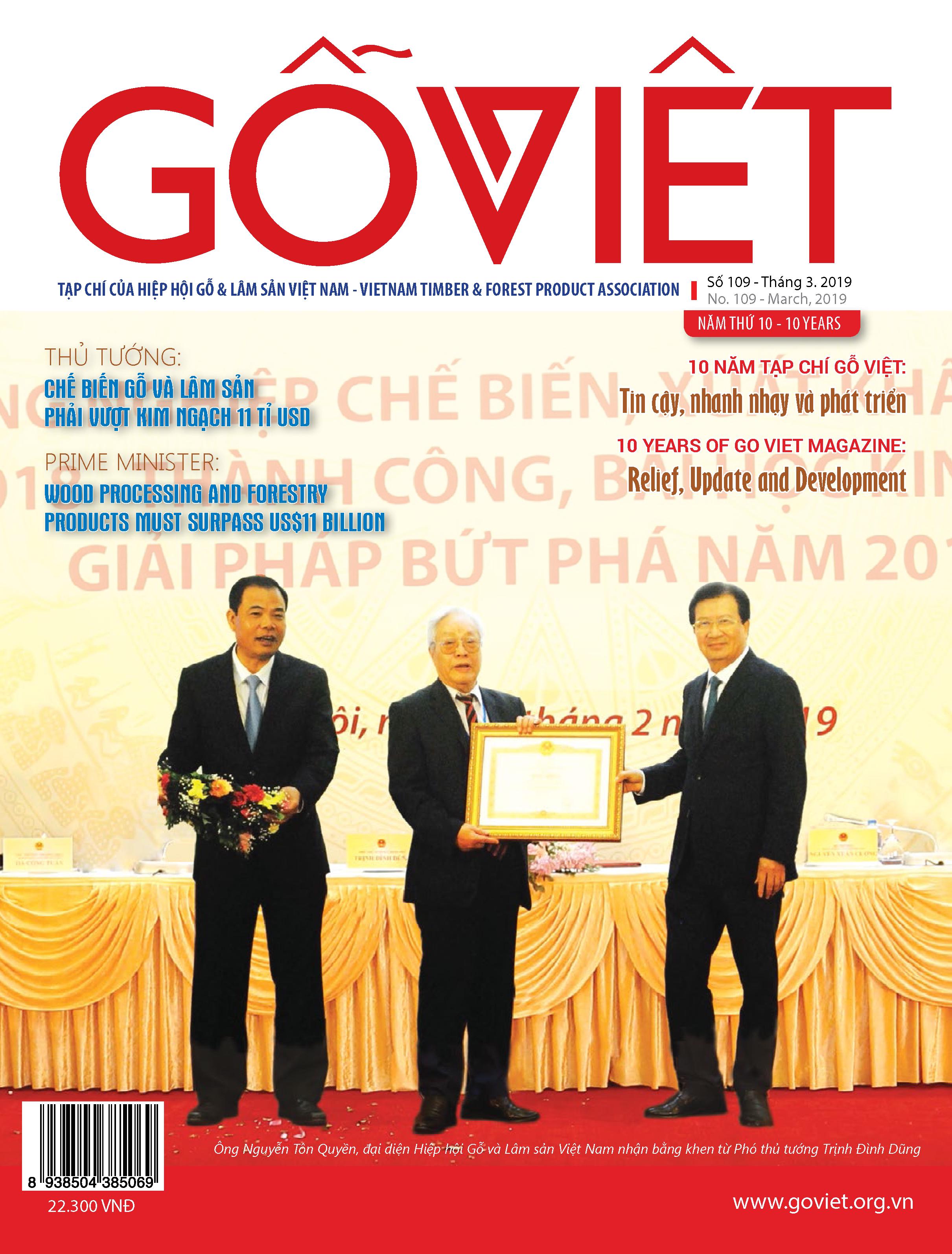 Gỗ Việt số 109 - Tháng 3 năm 2019